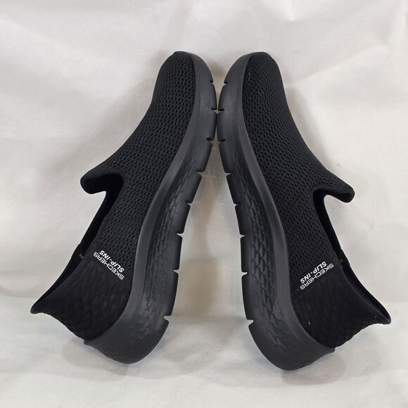 Skechers Go Walk Slip-Ins Shoes Womens Size 8.5 Black Mesh Walking SN 124963 - Picture 11 of 13